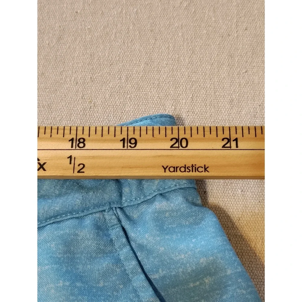 Reebok Golf Mens Blue Space Dye Performance Golf Shorts Size 46 Heathered NN